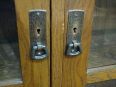 Original hand hammered copper pulls.